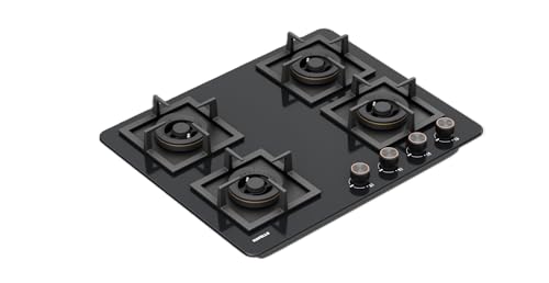 Havells Regio Built-in-HOB 4 Brass Burner LPG Gas Stove | Removable Drip Tray | Soft Touch, Ergonomically Designed Knobs | 2 Years Comprehensive... - Image 4