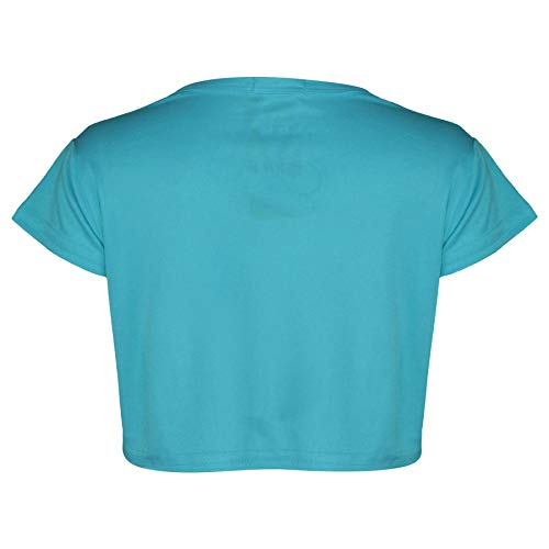Girls Short Sleeves Crop Top Star Soft Feel Breathable Comfy Lightweight Summer Activewear Top Age 3-14 Years2