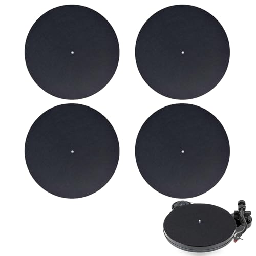 Alfombrilla Giratoria, Alfombrilla para Tocadiscos, Alfombrilla para Plato Giratorio, Alfombrilla para Discos de Fieltro, Antideslizante Antiestático, Accesorios de Repuesto de Tapete para Discos