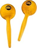 Meinl Percussion MWM2AM Traditional Wood Round Maracas, Amber Finish