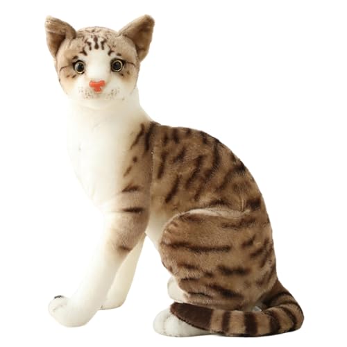 Peluche chat rayé de 13,8 pouces : le cadeau d'anniversaire idéal pour enfants et petits