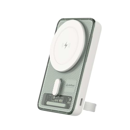 Stuffcool Lucid Plus 15W Magnetic Wireless Powerbank with Stand for AirPods Pro, iPhone 12/13/14/15/16, Flagship Android and 20W Fast Wired Charging (B0DDTLRDJQ) Amazon Price History, Amazon Price Tracker