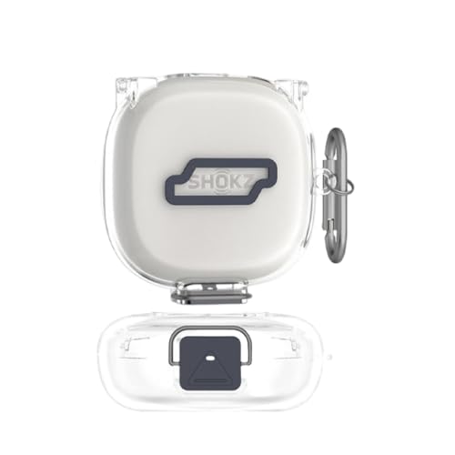 Shokz OpenFit 2+�p�� �P�[�X �J�o�[ ���b�N�@�\ ���������� �N���A�P�[�X TPU ��̌^ �ی�J�o�[OpenFit 2+���C�����X�C���z���ی�P�[�X �J���r�i�t�� (�N���A)