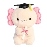 Aurora® Commemorative Graduation Excel Axolotl™ Stuffed Animal - Soft Keepsake for Graduates - A Gift of Affection to Express Congratulations - Pink 8.5 Inches