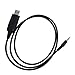 Mllepjdh High-Performance QYT Programming Cable for KT-8900/KT-8900D/KT-980 Plus/KT-8900R Two Way Radio Easy Connection