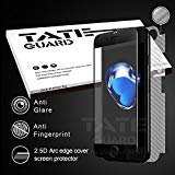 [Super smooth For APP game winner] Tateguard Iphone 7 Matte Tempered Glass Screen Protector [Super Anti-fingerprint][Edge-to-Edge Coverage] [Black Tooling]