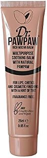 Dr. PAWPAW Rich Mocha Balm - Multi-Purpose Balm, PawPaw Lip Balm, Lip Balm, Tinted Balm, Skin Highlighter, Smooth Skin, Cracked Lips, Vegan Beauty, Ethical Beauty, 25ml