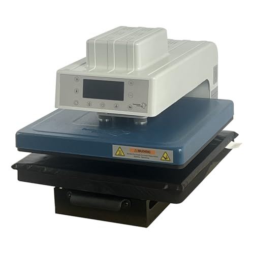 Fancierstudio 15x15 Auto Heat Press Machine Digital DTV HTV Sumblimation Heat Press Ink Transfer Press None Stick Cover includded Model Blue Color AP15x15 BW