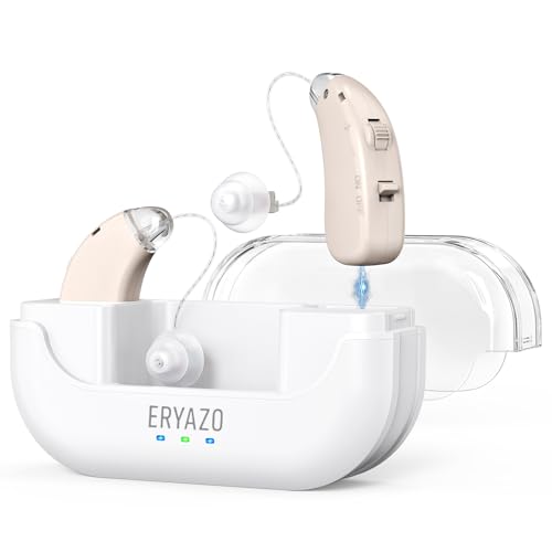 ERYAZO Amplificatori Audio Ricaricabili per Anziani, con Soppressione del Rumore