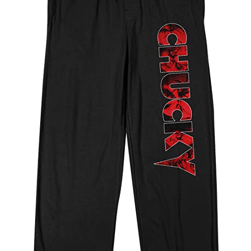 Bioworld Chucky Scary Font Men's Black Sleep Pajama Pants2
