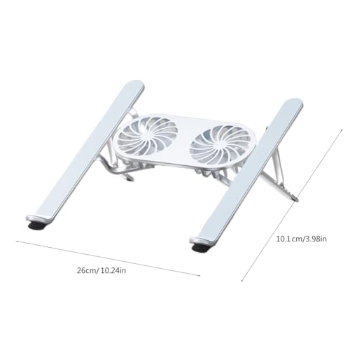 Base portátil para laptop con 6 alturas ajustables y enfriador miniatura 3