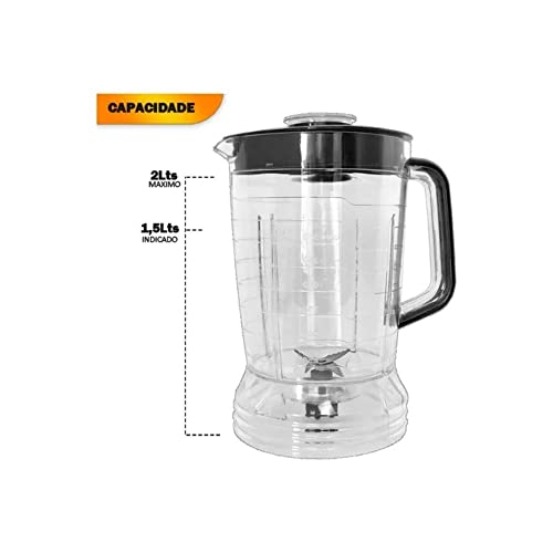 Copo p/Liquidificador Arno Power Max 1000W Sangel Preto