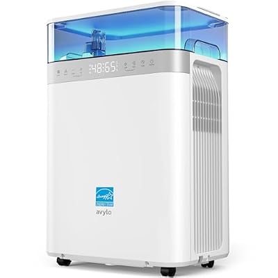 avylo Dehumidifier for Basement with Pump, 2.11 Gallon Top-Mounted Water Tank, Max 90 Pint/D, Energy Star Most Efficient 2025, 4500 Sq.Ft Dehumidifiers for Home with 41dB, Drain Hose, Auto Defrost