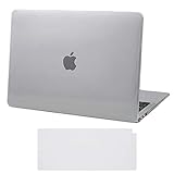 HDE Clear Case for MacBook Air 2018-2020 New MacBook Air 13 inch Case Keyboard Skin Cover for Touch Bar Equipped Apple MacBook Air 13 Inch Retina (A1932-2018, A2179-2020, M1 A2337)