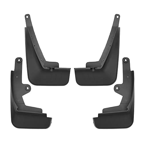 Image of Mud Flaps Kit Compatible for Mazda CX-30 2020-2023, Quality Plastic Black Front and Rear Splash Guards