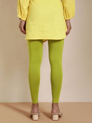 Image of TWIN BIRDS Women Viscose Ankle Leggings | Stretchable Kurti Wear Bottom