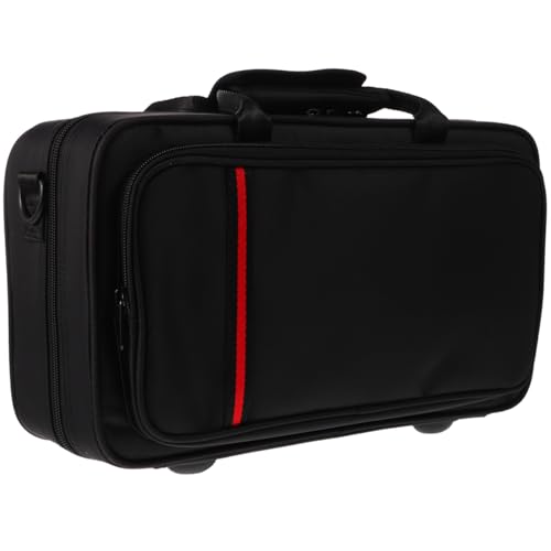 GOOHOCHY Estuche para Clarinete Caja Cuadrada Portátil Correa Cómoda Resistente Compresión Funda Protectora para Instrumentos Musicales Apto para Hombres y Viajes