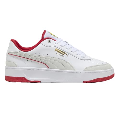 PUMA Mens Scuderia Ferrari Ca Match Lace Up Sneakers Shoes Casual - White