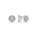 PANDORA - Pavé Stud Earrings in Sterling Silver with Clear Cubic Zirconia