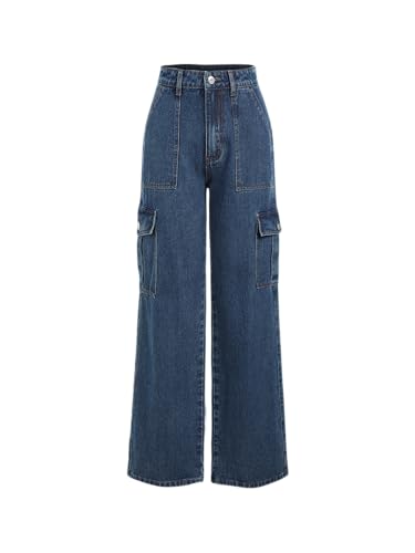 CIDER Alessia Solid Cargo Jeans