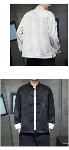 Veste Chinoise Imprimée Jaune Qilin en taille XS motif citronnier pour automne