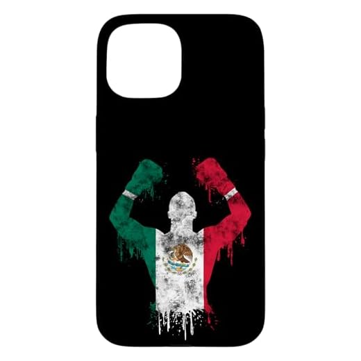 Hülle für iPhone 15 Mexikanische Boxhandschuhe, Mexiko-Flagge, Mexiko-Flagge