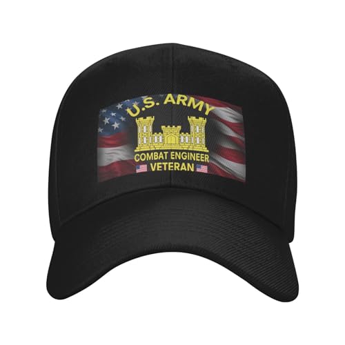 Gorra clásica US Army Combat Engineer ajustable unisex
