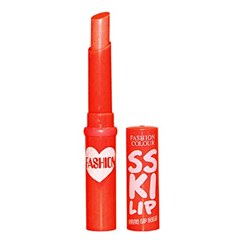 Image of FASHION COLOUR KISS Lip Colour Lip Balm | Lip care Essential | Glossy Tint | Soft and Nourished Lips All day | No Lip Discolouration | Vegan & Cruelty-free | Pack of 2 | Shade 05