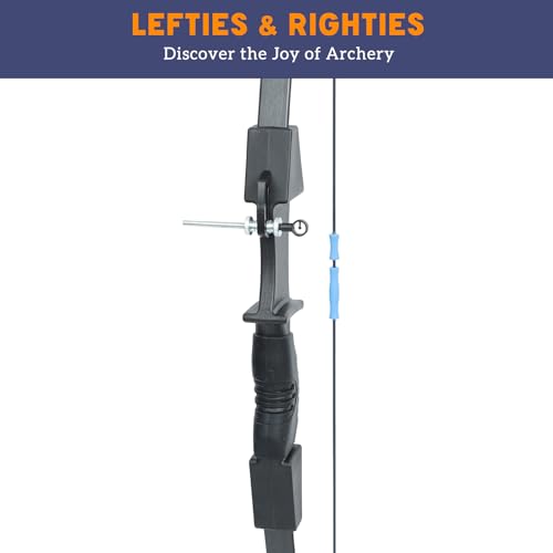 45" Bow and Arrow Set for Kids Archery Beginner Gift Recurve Bow Kit with 9 Arrows 2 Target Face 18 Lb for Teen Outdoor Sports Game Hunting Toy