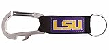 Pro Specialties Group LSU Tigers Keychain Carabiner, CLC College Football/Basketball NCAA Louisiana State Gifts and Merchandise