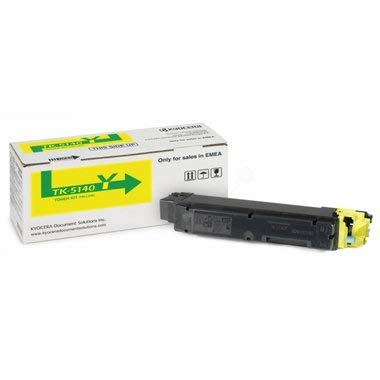 Toner jaune Kyocera TK-5140Y d'origine pour imprimante Ecosys M6530cdn