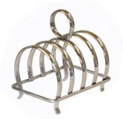 Toast Rack, Stainless Steel Toast Rack for Air Fryer with Handle, 6-Slot and 4-Slot Available, Bread Metal Toast Rack for Air Fryer, Metal Toast Rack Suitable for Bread Toast Sandwiches (4 Slice)