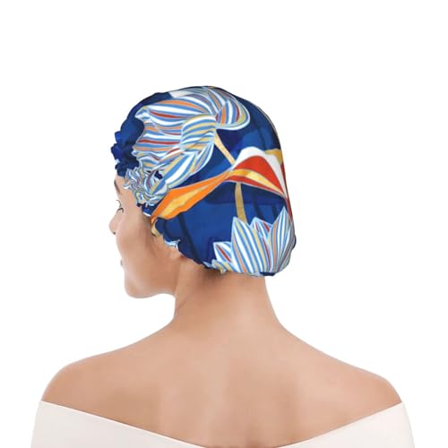Bonnet de douche imperméable double couche pour protéger les cheveux longs - 8