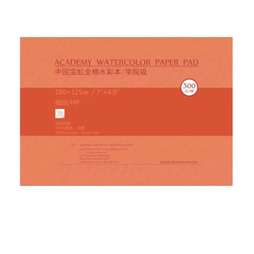 Papier aquarelle en coton 300g de qualité supérieure pour techniques mixtes - Lot de 20
