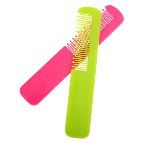 UPKOCH 2個無理なく髪をとかせるベビーヘアコーム 幼児用ヘアデタングラー 新生児も使えるやわらか設計 頭皮に優しい丸型歯