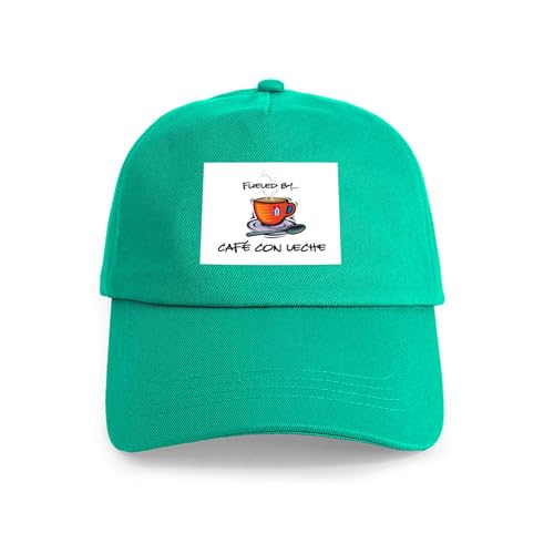 CafePress Fueled by Cafe Con Leche Cap Unique Adjustable