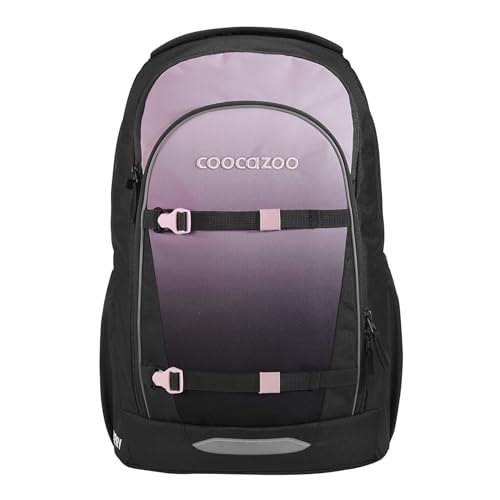 Coocazoo Schulrucksack EVERY Rose Shadows schwarz-rosa ergonomischer & anpassbarer Tornister höhenverstellbar mit Brustgurt & Hüftgurt ab der 3. Klasse
