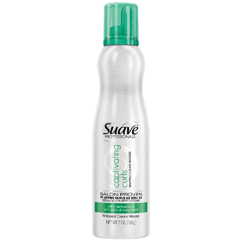 Suave Professionals Mousse, Captivating Curls, Whipped Cream Mousse, 7Ounce