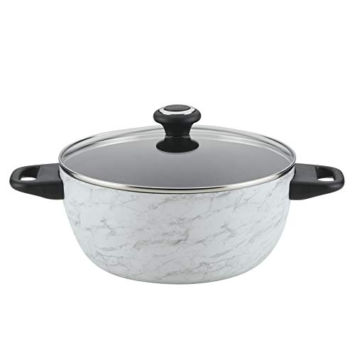 Farberware Aluminum Nonstick Casserole DishCasserole Pan - 55 Quart White Marble