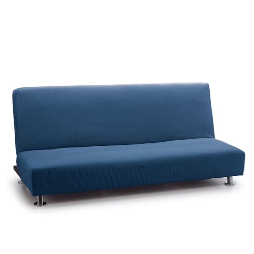 FAVERTI® Elastischer Sofabezug für Schlafsofa, 3-Sitzer, Modell Reale | Blau, Universal-Sofabezug | Qualitätsschutz aus Jacquard-Stoff FAVERTI® Elastischer Sofabezug für Schlafsofa, 3-Sitzer, Modell Reale | Blau, Universal-Sofabezug | Qualitätsschutz aus Jacquard-Stoff