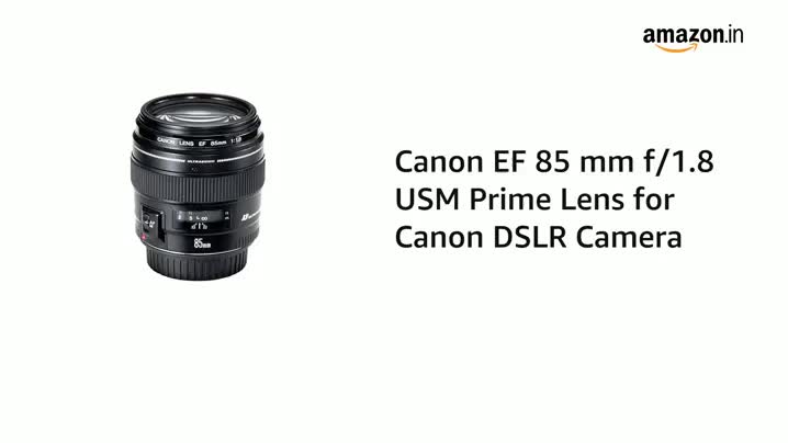Canon EF 85 mm f/1.8 USM Prime Lens for Canon DSLR Camera