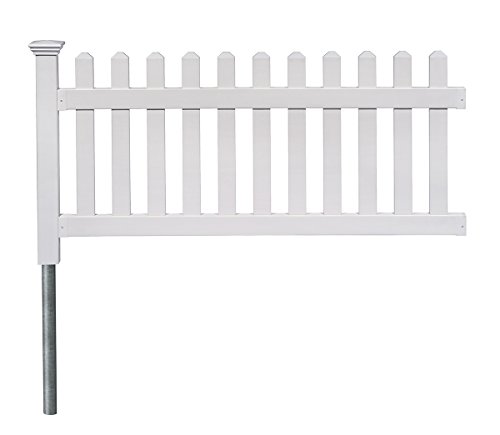 Zippity Outdoor Products ZP19002 No Dig Fence Newport, 36"H x 72"W, White