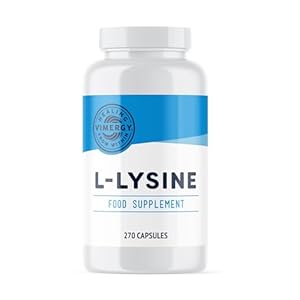 Vimergy L-Lysine 500MG Capsules – Essential Amino Acid – Vegan Capsule Made with no Gelling Agents– Non-GMO, Gluten-Free, No Gelatin, Kosher (270 Capsules)