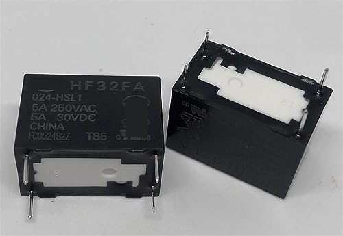 Relé 4 pines HF32FA 024-HSL1 de 24V para circuitos electrónicos