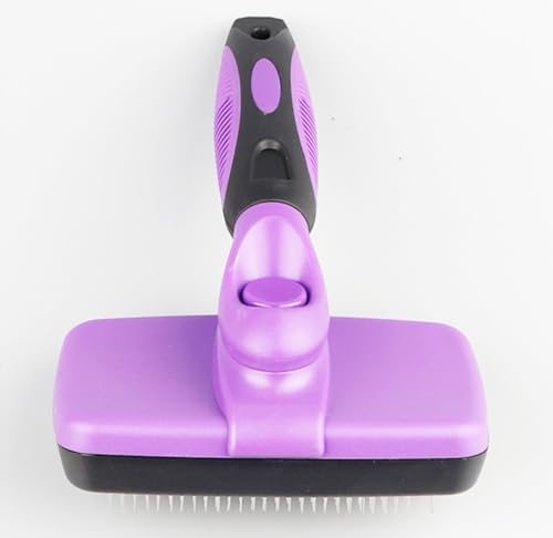 Self-Cleaning-Slicker-Brush-for-Dogs-Cats-Brush-for-Shedding-Grooming-Brushes-for-Long-Short-Haired-Pets-Purple