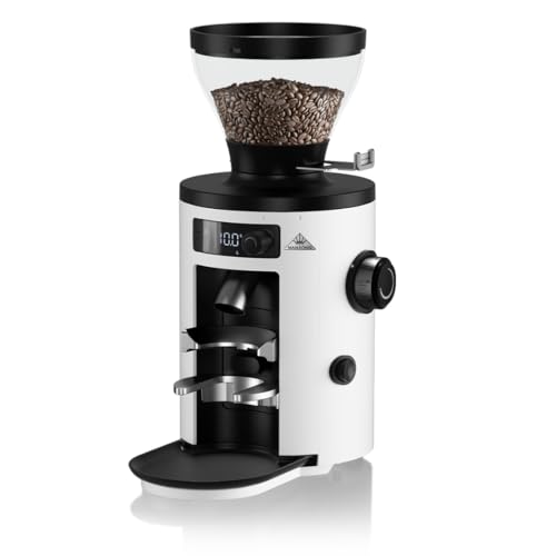 Mahlkonig X54 Allround Electric Coffee Grinder, Coffee Bean Grinder, Burr Coffee Grinder, Coffee Grinders for Home Use with Stepless Adjustment for Precise Grinds, Capacity - 250 gm (White)