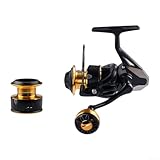 Carrete de pesca de alto arrastre con resistencia de 10 kg, tren de engranajes de precisión, geometría de bobina profunda y acabado resistente (HO2000)