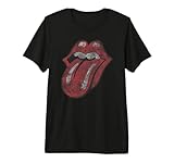 Mens The Rolling Stones Distressed Tongue Premium Tri-Blend T-Shirt