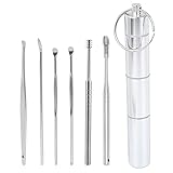 Pickers de cera para la oreja Cera de cera para la oreja Herramienta de limpieza de cera para la oreja Limpiador de cera para la oreja de acero inoxidable con cabezal de cuchara