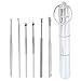 Cleang Earwax Removal Kit 12×3×3 6pcs Set Stainless Steel Earwax Picker Earwax Remover Cleaning Tool with Box